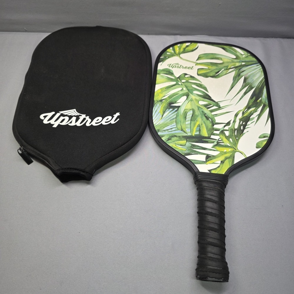 Pickleball Paddle Upstreet Graphite Tropical Palms With Cover